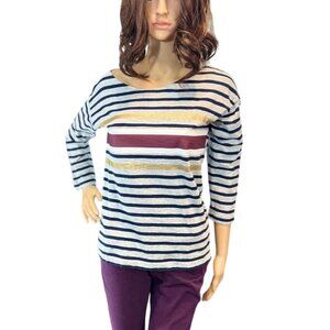 (5 for‎ $25) J.Crew Foil Stripe T-Shirt size XS